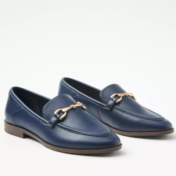 Loft Horsebit Loafers Navy Blue Size 8M - Picture 1 of 7